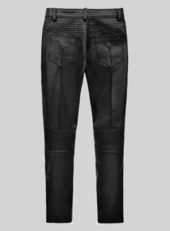 Raptor Black Biker Leather Jeans 8 Raptor Black Biker Leather Jeans -Studiosuits Shop raptorblackbikerleatherjeanslook 1