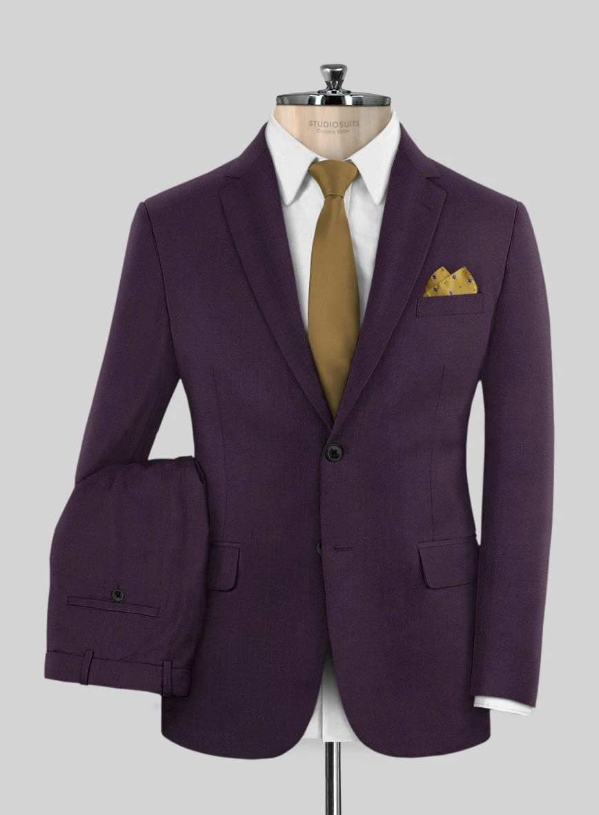 Reda Mauve Wool Suit 1 Reda Mauve Wool Suit