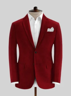 Red Corduroy Suit -Studiosuits Shop redthickcorduroysuitlk 2