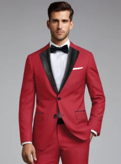 Red Tuxedo Suit 10 Red Tuxedo Suit -Studiosuits Shop redtuxedosuitlook 3