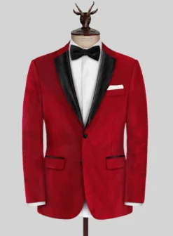 Red Velvet Tuxedo Suit 8 Red Velvet Tuxedo Suit -Studiosuits Shop redvelvettuxsuitlok 2