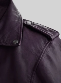 Revolt Purple Biker Leather Jacket -Studiosuits Shop revoltpurplebikerleatherjacketlk 4