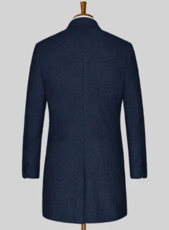 Royal Blue Heavy Tweed Overcoat 7 Royal Blue Heavy Tweed Overcoat -Studiosuits Shop royalblueheavytweedovercoatlk 2