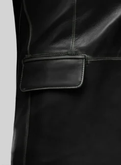 Rubbed Black Leather Blazer 6 Rubbed Black Leather Blazer -Studiosuits Shop rubbedblackleatherblazer 2