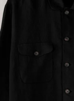 Safari Pure Black Linen Overshirt -Studiosuits Shop safaripreblklinovershirtlook 1 3bc56866 0ef9 4312 9b25 af1e27963760