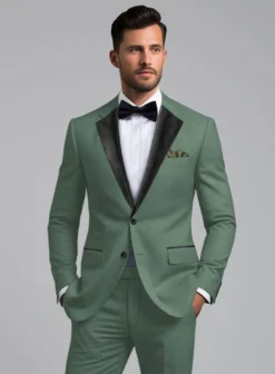Sage Green Tuxedo Suit 10 Sage Green Tuxedo Suit -Studiosuits Shop sagegreentuxedosuitlook 3