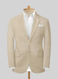 Sand Feather Cotton Canvas Stretch Suit -Studiosuits Shop sandfeathercottoncanvasstretchsuitlook 2