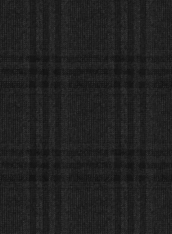 Scabal Charcoal Checks Wool Jacket -Studiosuits Shop scabalcharcoalcheckswooljacketlook 2