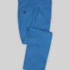 Scabal Crystal Blue Cotton Stretch Pants