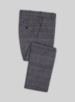 Scabal Bond Blue Wool Pants