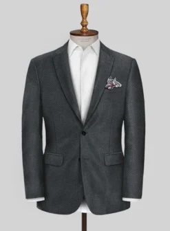Scabal Londoner Abran Gray Wool Jacket