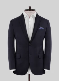 Scabal Londoner Corta Stripe Blue Wool Jacket