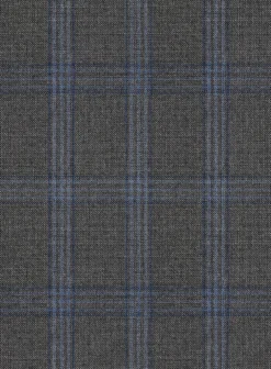 Scabal Quart Checks Gray Wool Pants -Studiosuits Shop scabalquartchecksgraywoolpantlk 2