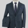 Scabal Sanco Checks Blue Wool Suit