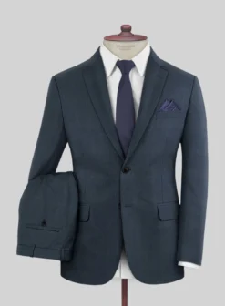 Scabal Sanco Checks Blue Wool Suit