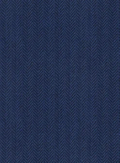 Scabal Tornado Herringbone Blue Wool Pants -Studiosuits Shop scabaltornadoherringbonebluewoolpantlk 2