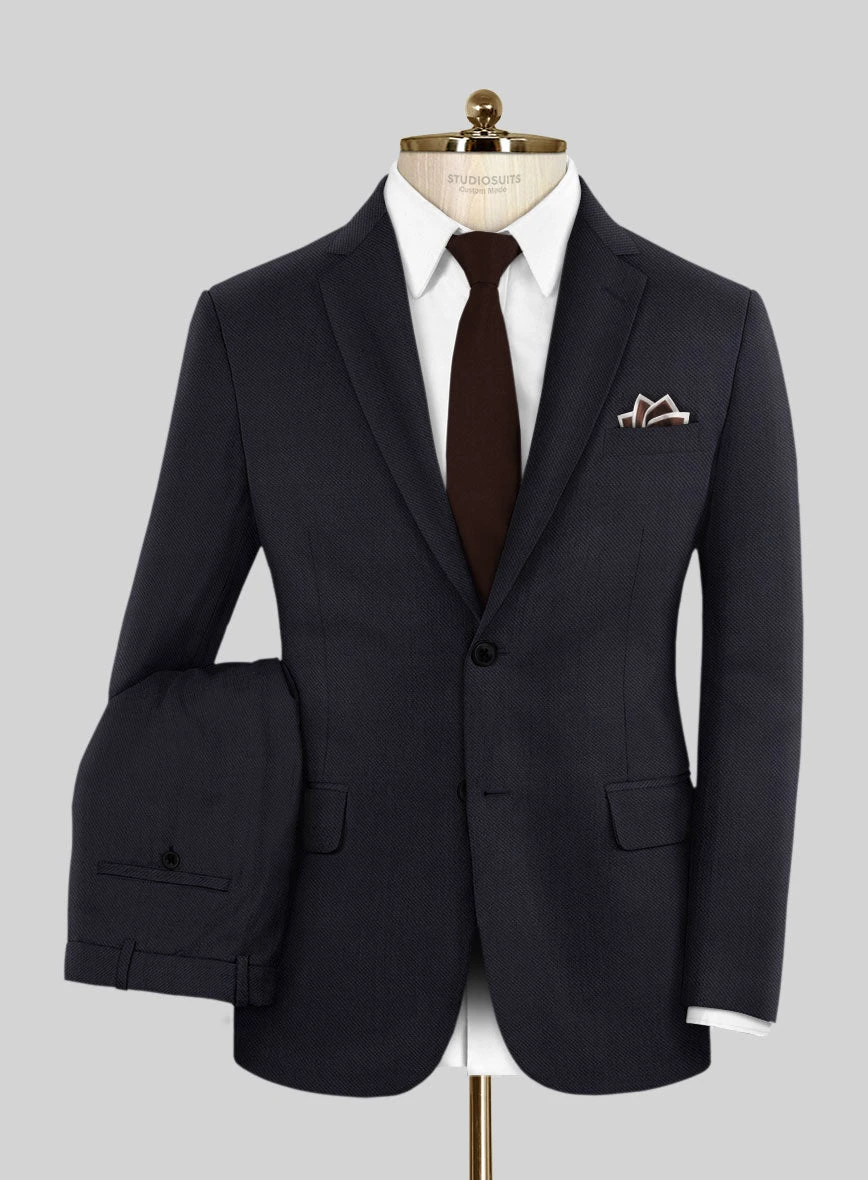 Scabal Vistre Blue Wool Suit 1 Scabal Vistre Blue Wool Suit