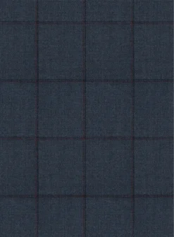 Scabal Londoner Windowpane Dark Blue Wool Suit -Studiosuits Shop scabllndnrwindwpnedrkbluwoolsuitlook 5