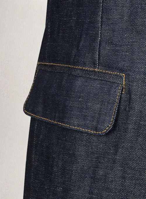 Selvedge Denim Blazer 4 Selvedge Denim Blazer - Image 4