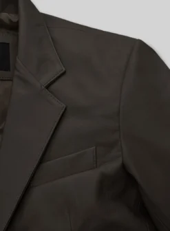 Soft Louis Brown Leather Blazer -Studiosuits Shop softlouisbrownleatherblazer 2