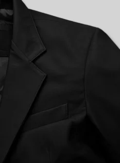 Soft Rich Black Leather Blazer -Studiosuits Shop softrichblackleatherblazer 2