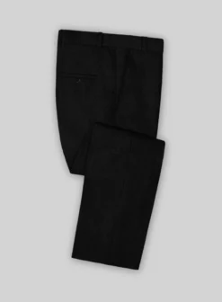 Solbiati Art Du Lin Black Linen Pants