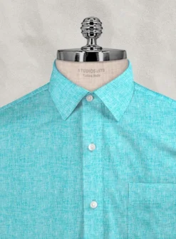 Solbiati Robin Blue Linen Shirt