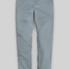 Washed Slate Blue Stretch Chino Pants