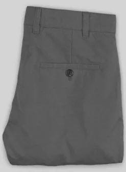 Washed Dark Gray Stretch Chino Pants -Studiosuits Shop stretchinodkgraywashlook 1