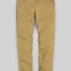 Washed Khaki Stretch Chino Pants