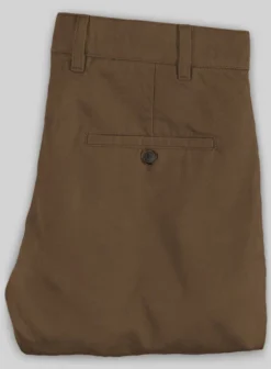 Washed Brown Stretch Chino Pants -Studiosuits Shop stretchinonrownwshlook 1