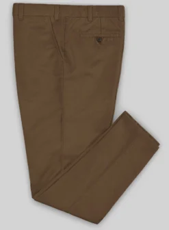 Washed Brown Stretch Chino Pants -Studiosuits Shop stretchinonrownwshlook 2