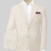Stretch Summer Beige Chino Suit