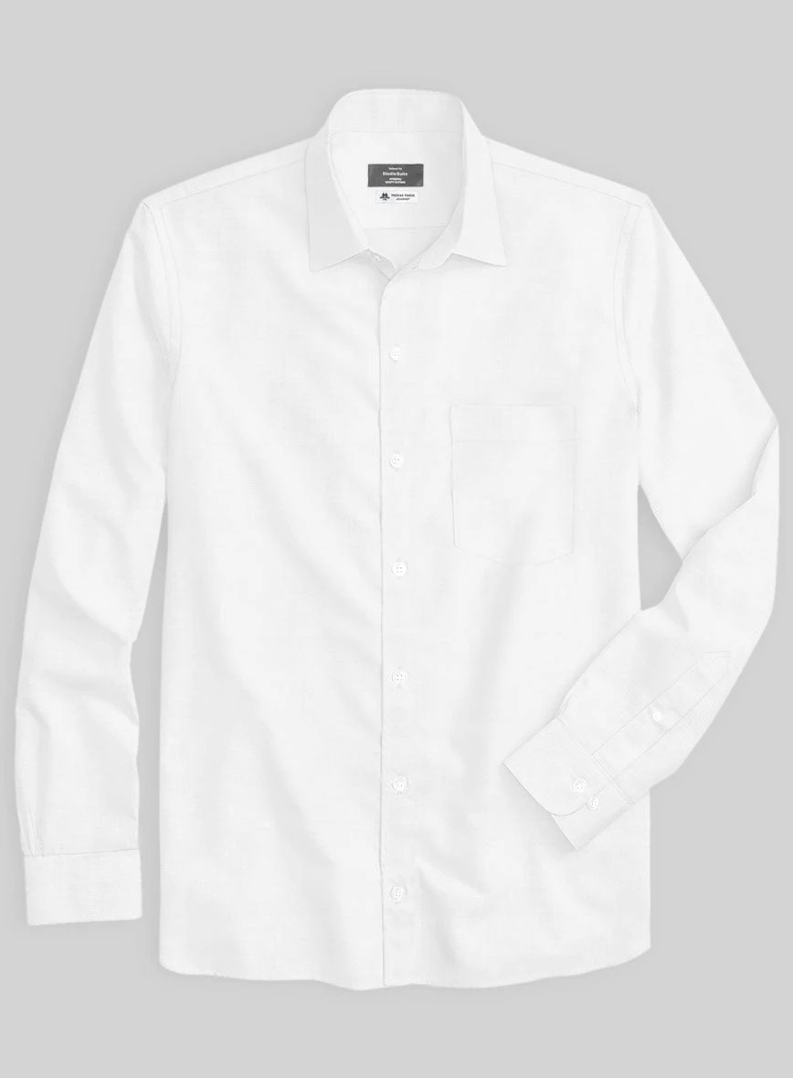 Thomas Mason White Shirt 2 Thomas Mason White Shirt - Image 2