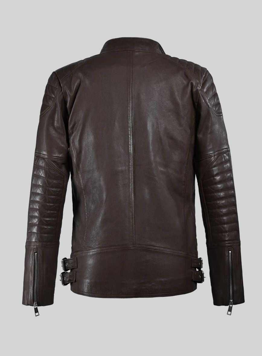 Thunderbolt Brown Moto Leather Jacket 4 Thunderbolt Brown Moto Leather Jacket - Image 4