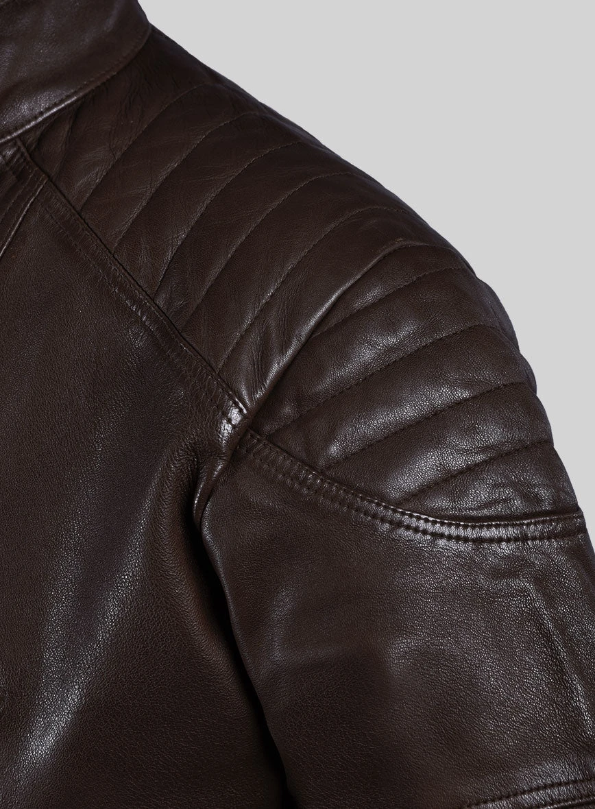 Thunderbolt Brown Moto Leather Jacket 3 Thunderbolt Brown Moto Leather Jacket - Image 3