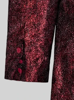 Twilight Red Medieval Tuxedo Leather Blazer -Studiosuits Shop twilightredmedievlatuxedoleatherblazrlook 4
