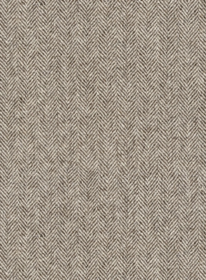 Vintage Herringbone Brown Tweed Shirt 3 Vintage Herringbone Brown Tweed Shirt - Image 3