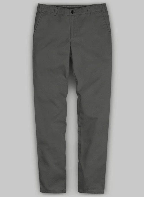 Washed Stretch Summer Gray Chino Pants 1 Washed Stretch Summer Gray Chino Pants