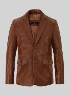 Western Leather Blazer