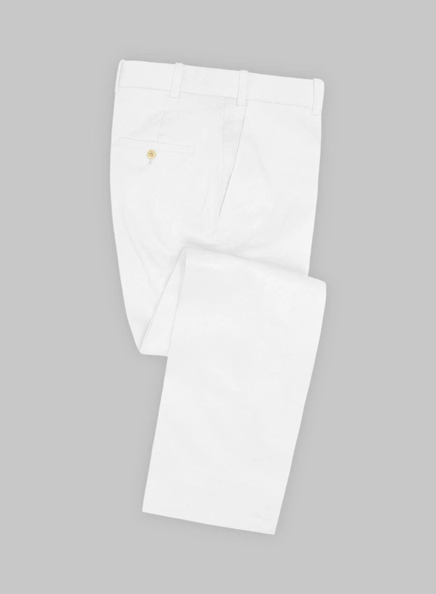 White Stretch Chino Pants 1 White Stretch Chino Pants