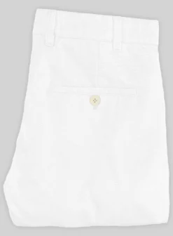 Washed White Stretch Chino Pants -Studiosuits Shop whitestretchchinowashedpntlk 2