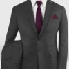 Lanificio Zegna Traveller Charcoal Wool Suit