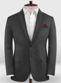 Lanificio Zegna Traveller Charcoal Wool Suit 11 Lanificio Zegna Traveller Charcoal Wool Suit -Studiosuits Shop zegnatravellercharcoalwoolsuitlook 1