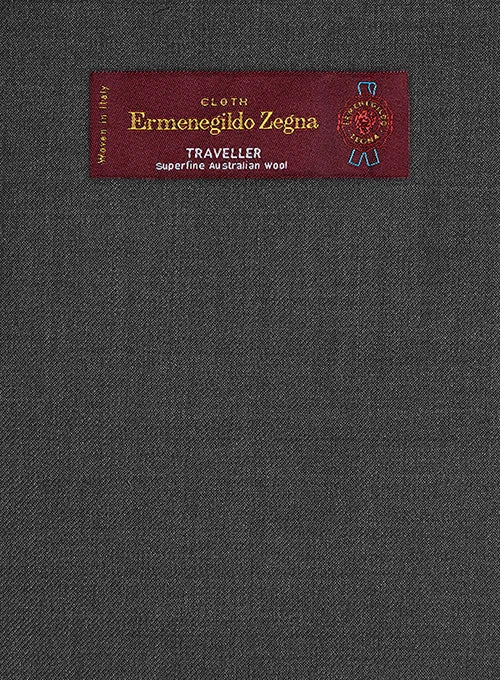 Lanificio Zegna Traveller Charcoal Wool Suit 2 Lanificio Zegna Traveller Charcoal Wool Suit - Image 2