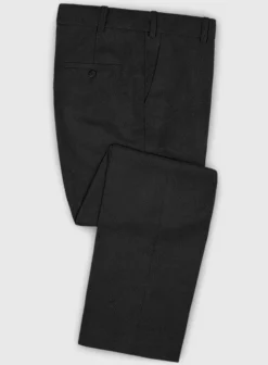 Lanificio Zegna Trofeo Black Wool Suit -Studiosuits Shop zegnatrofeoblackwoolsuitlook 4